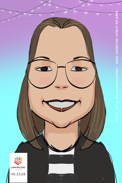 Digital caricature from an Atlanta area event.