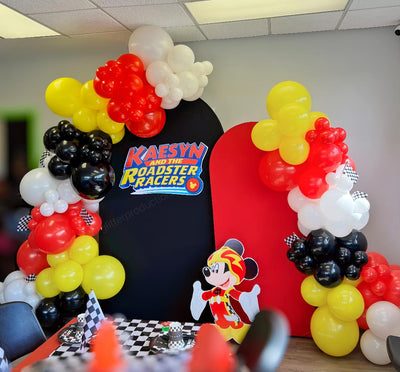 Roadster Racers themed balloon design for kids birthday party in Marietta GA
