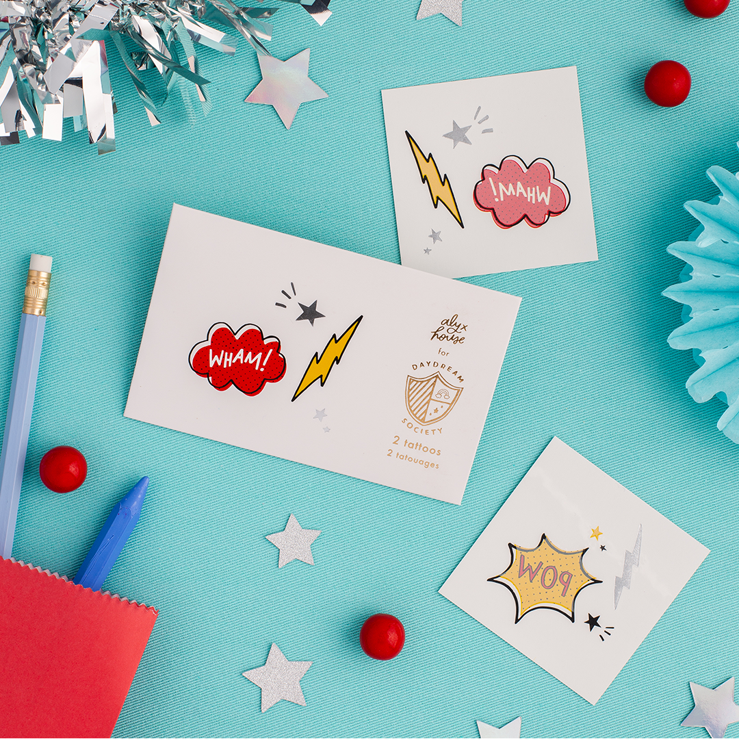 Superhero Temporary Tattoos