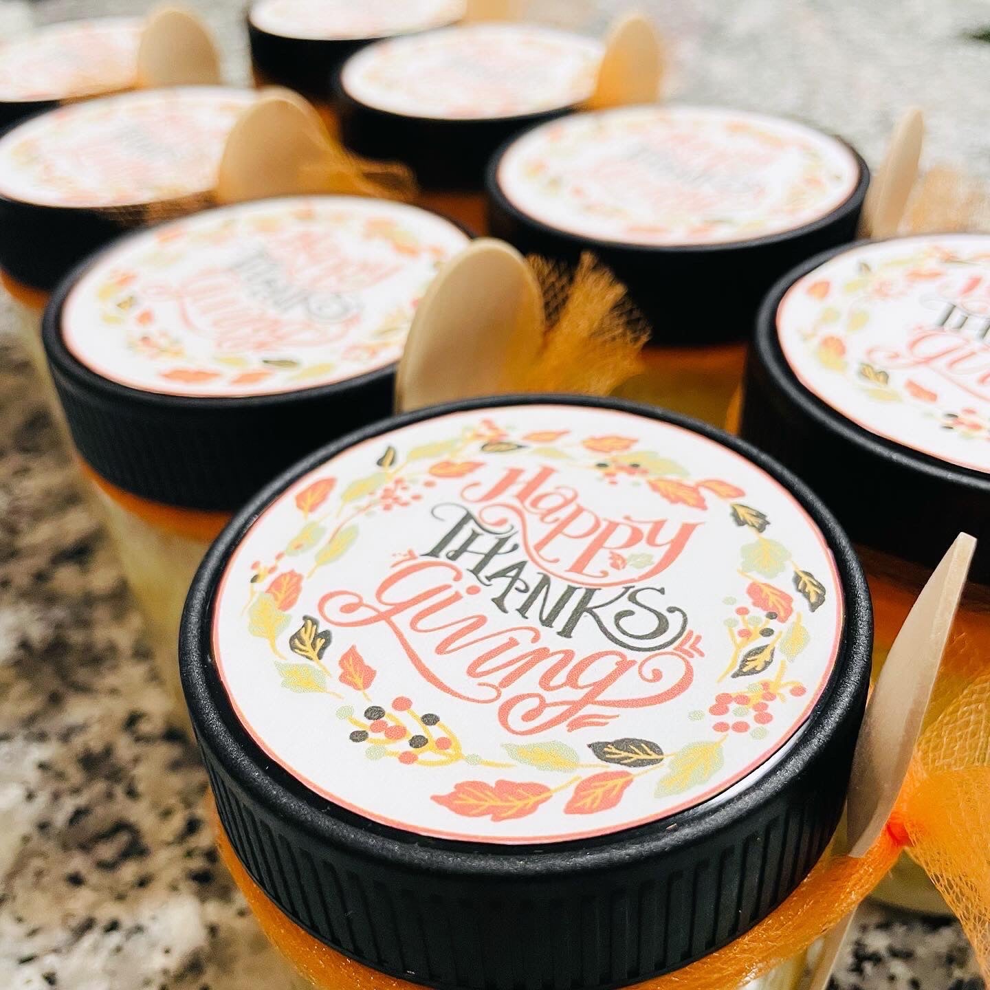Thanksgiving Cake Jars