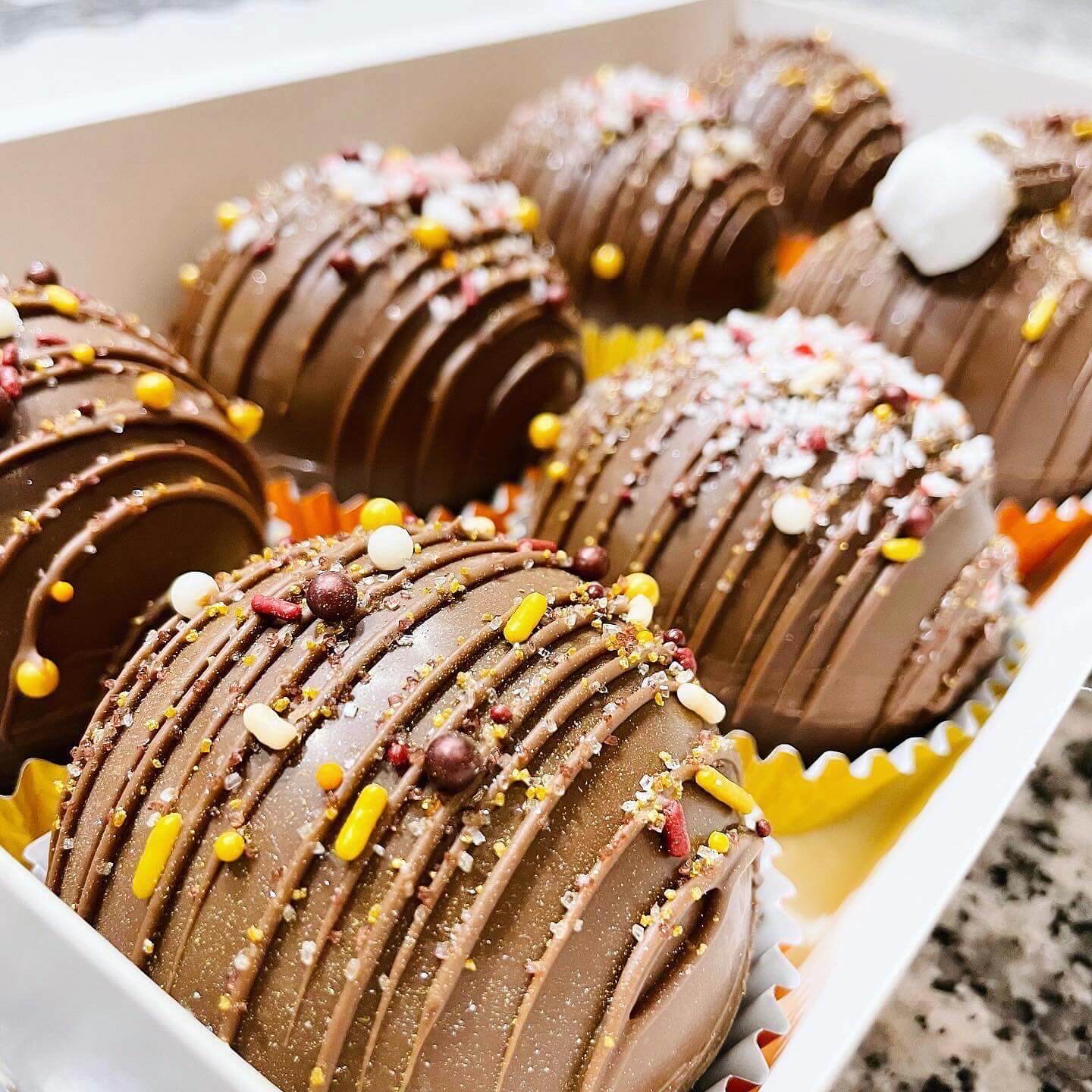 Holiday Cocoa Bomb Boxes