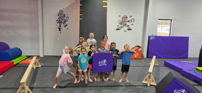 Kids at Ninja Warrior Birthday Partyt Woodstock | Confetti Jar