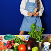 Little Chef Embroidered Linen Cooking Aprons
