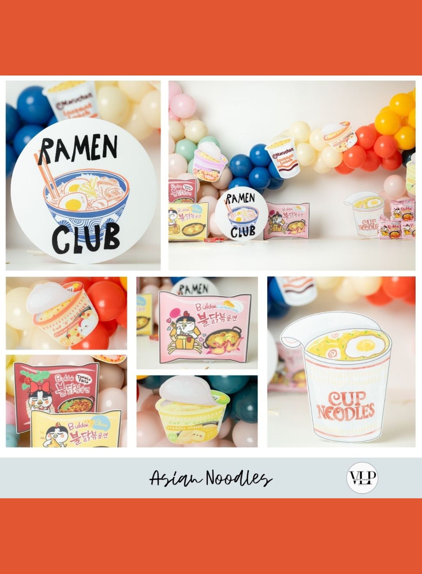 Ramen Club Themed Party Decoration | Confetti Jar