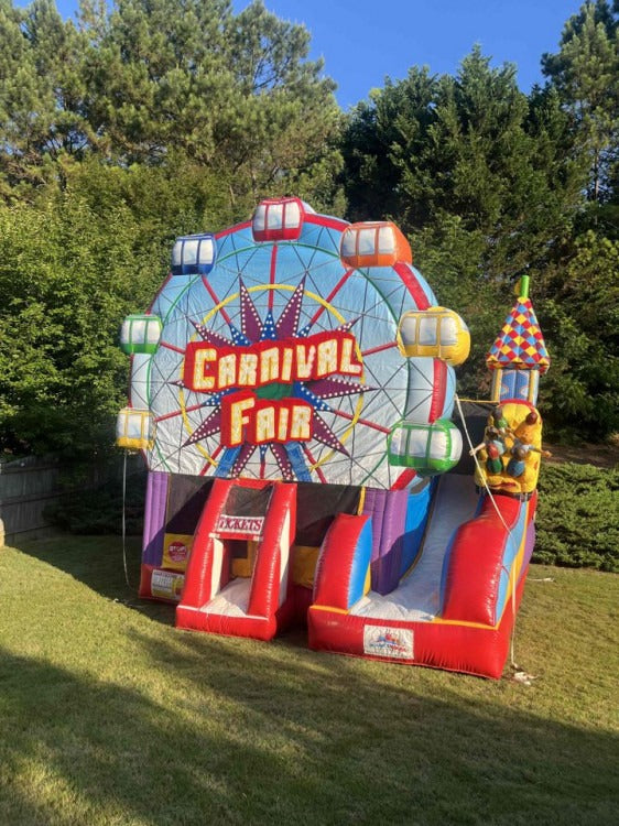 Carnival Fair Bounce and Slide Combo