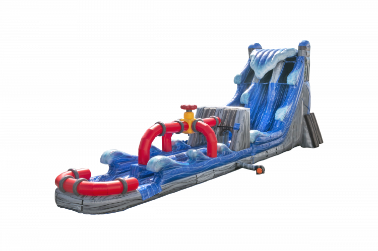 22' Hoover Dam Dual Lane Water Slide