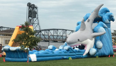 33' Jawz Great White Dual Lane Water Slide (All Weekend Pric
