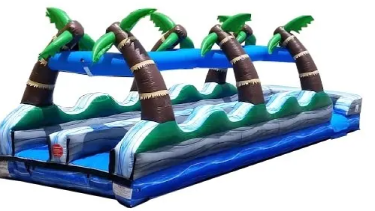 35' Tropical Palms Dual Lane Slip N Slide