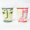 Face Party Cups (x 12) - Art Party Theme