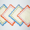 Colorful Scalloped Paper Napkins (x20) | Retro Art Party Napkins | Pop Party Supplies