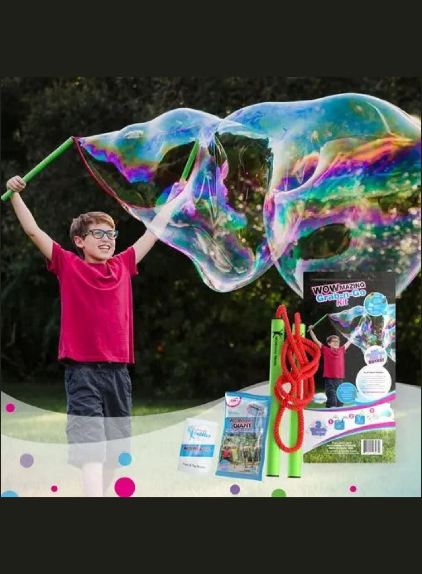 Youth Wowmazing Bubble Kit | DIY Bubble Party | Confetti Jar - Confetti Jar