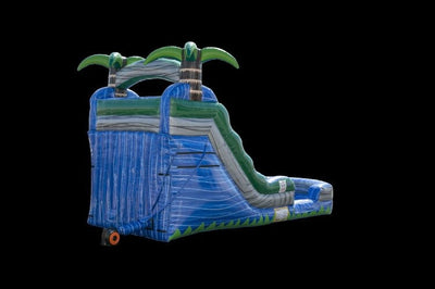 15' Blue Crush Dual Lane Water Slide