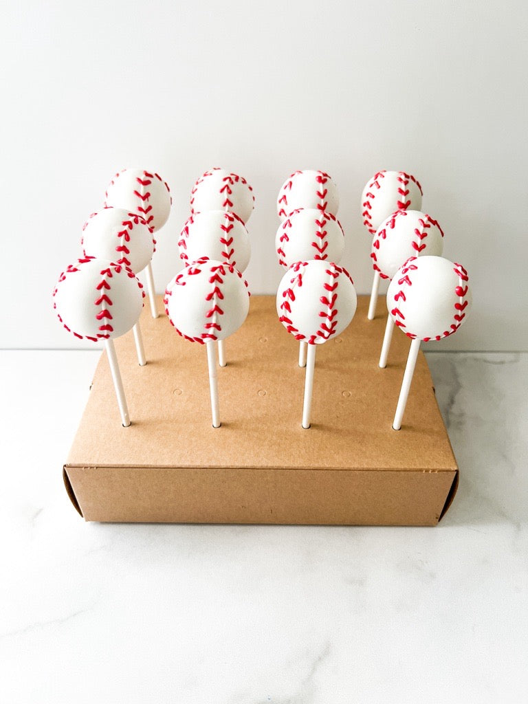 Custom Cake Pops - Baseball Theme