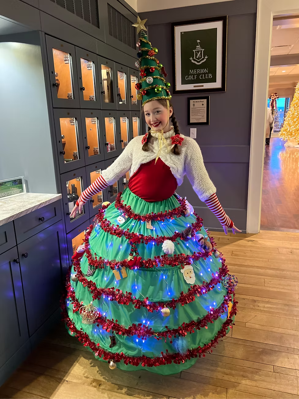 Christmas Tree Girl Character Party
