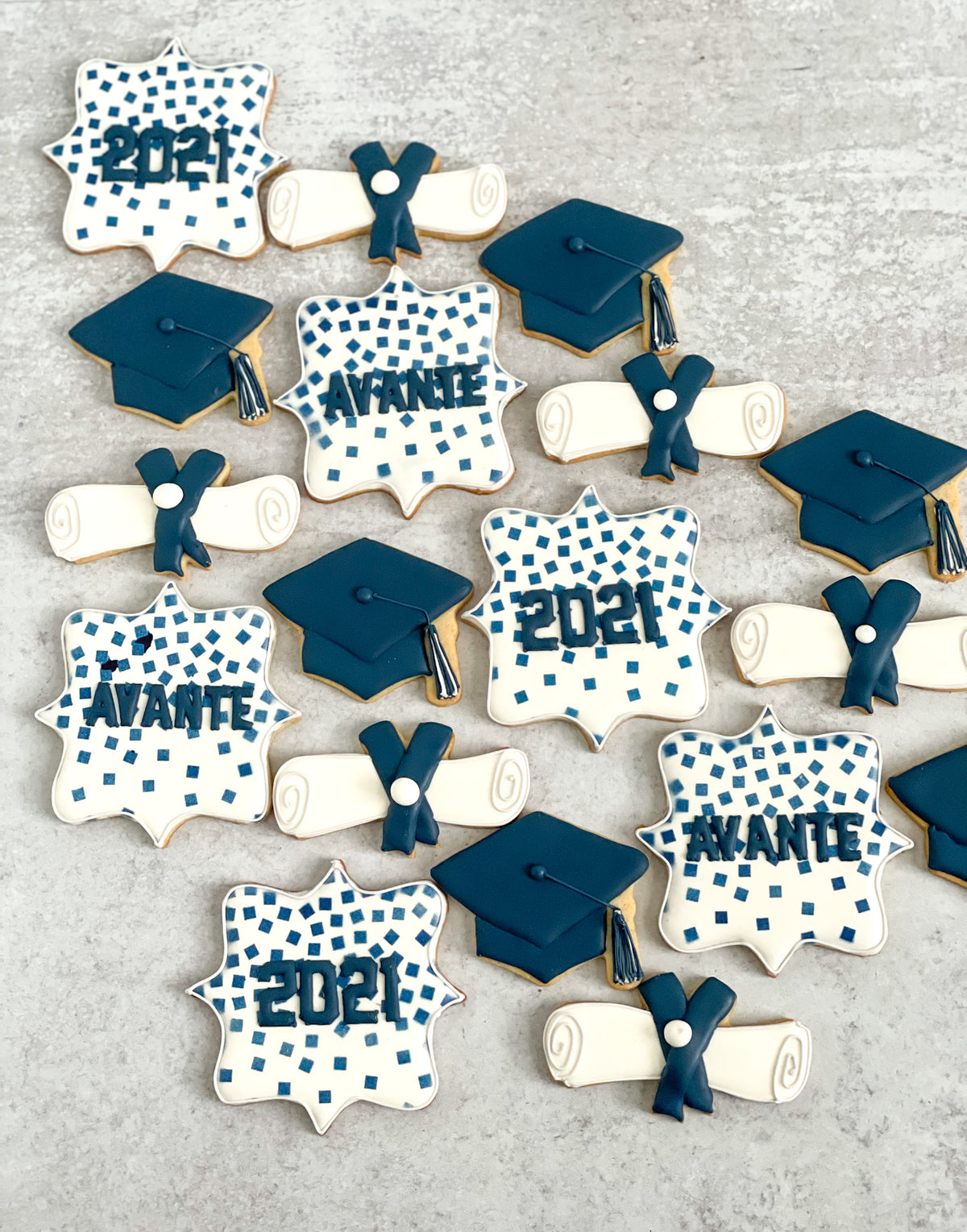Classic Graduation Sugar Cookies