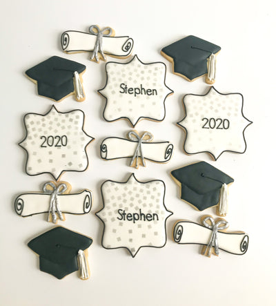 Classic Graduation Sugar Cookies
