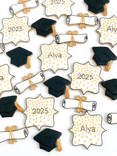 Classic Graduation Sugar Cookies