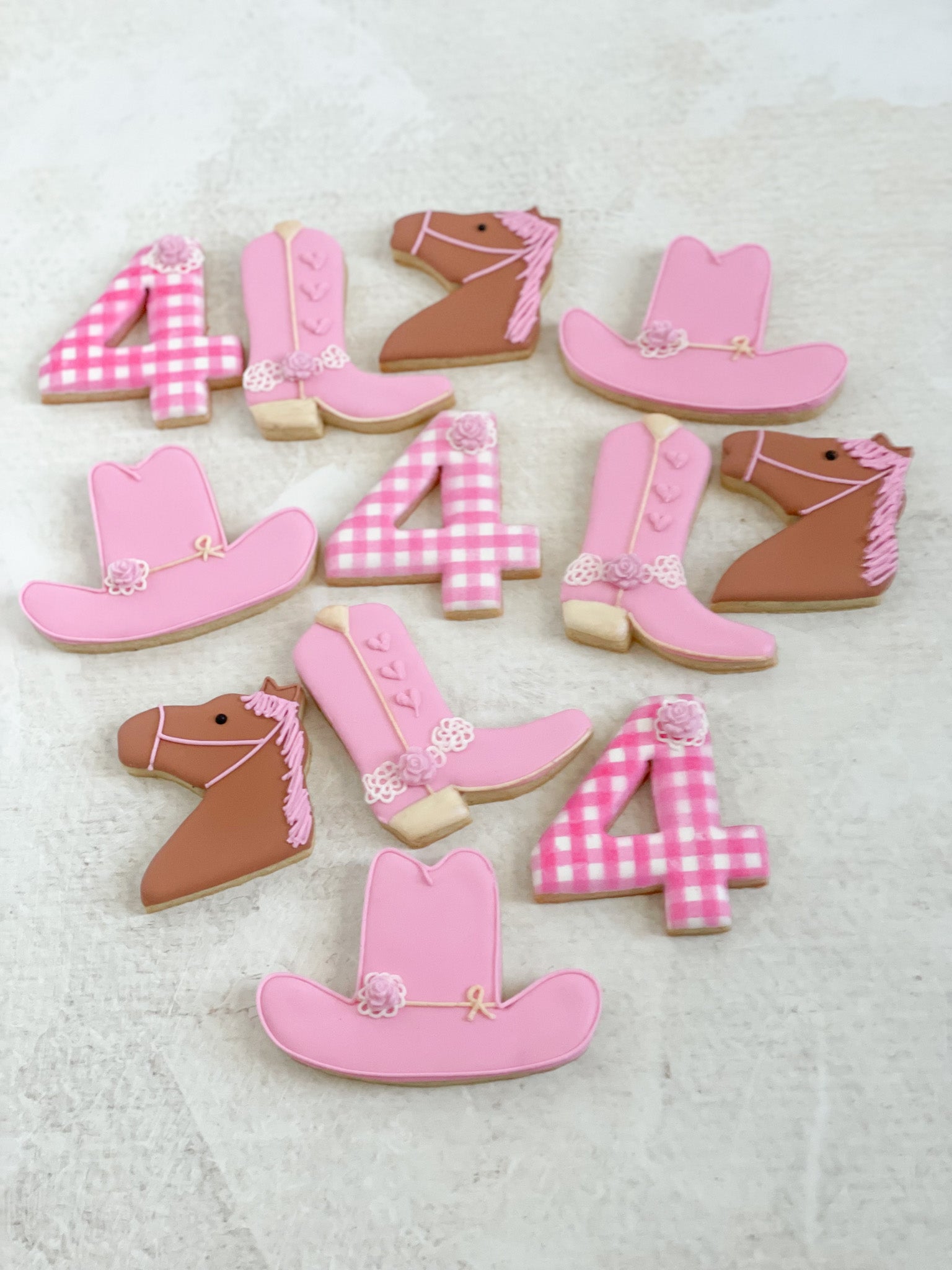 Cowgirl Birthday Cookies