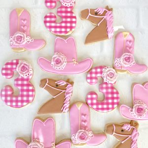 Cowgirl Birthday Cookies