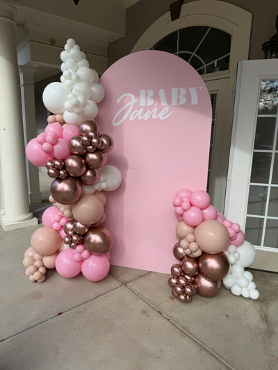 Custom Balloon Arch Backdrop Package