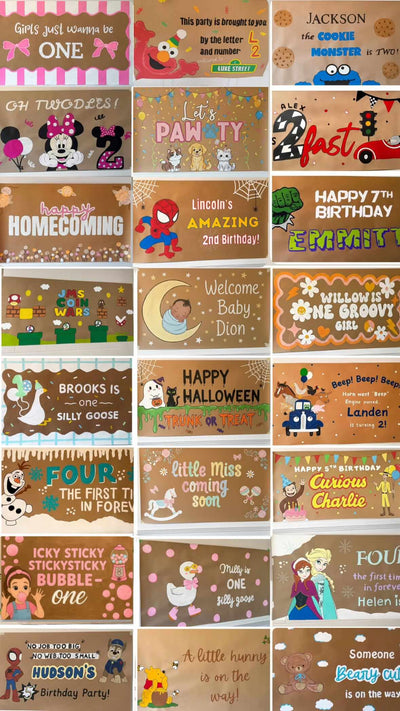 Custom Hand-Painted Banner