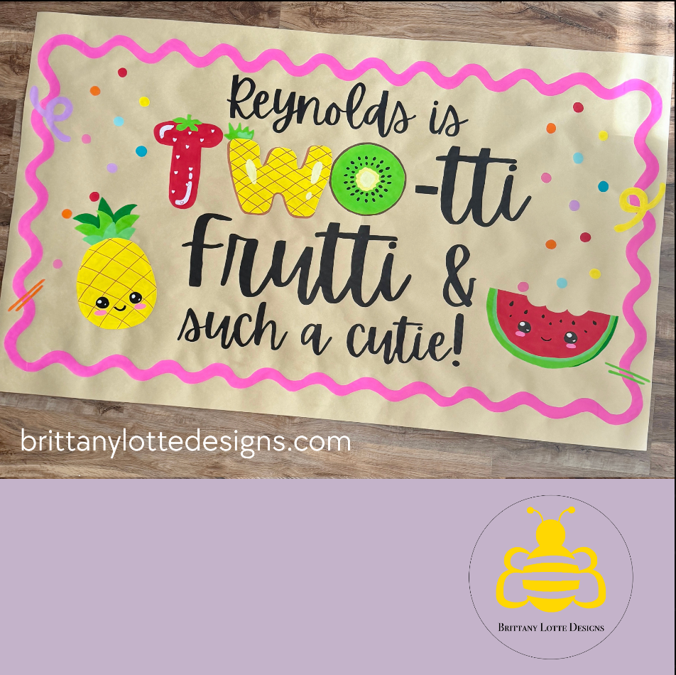 Custom Hand-Painted Birthday Banners