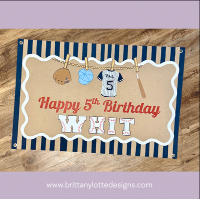 Custom Hand-Painted Birthday Banners