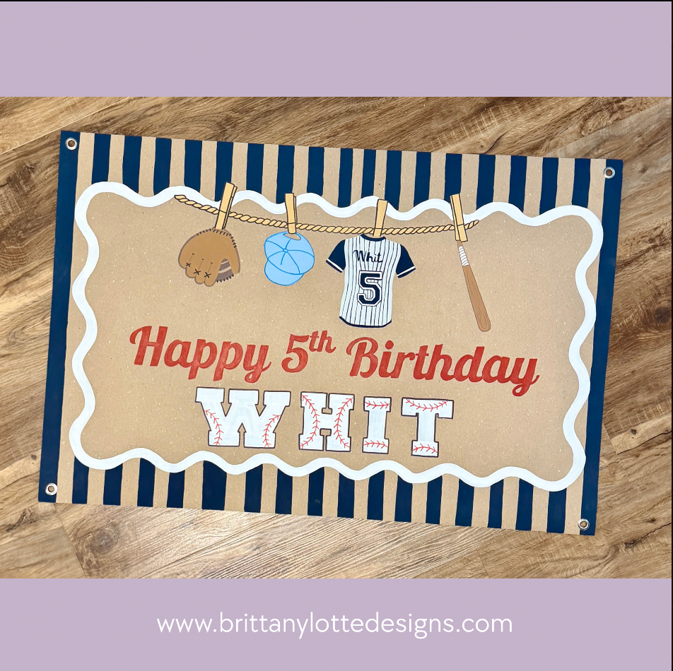 Custom Hand-Painted Birthday Banners