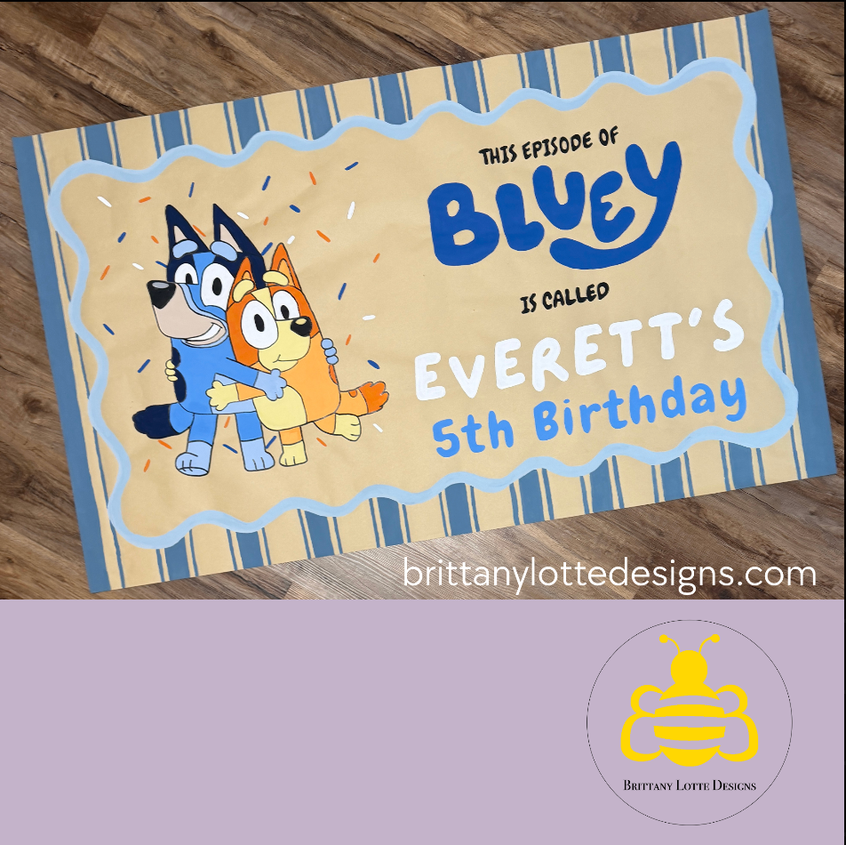Custom Hand-Painted Birthday Banners