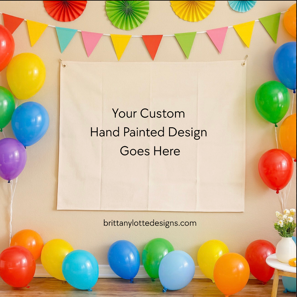 Custom Hand-Painted Keepsake Canvas Banners