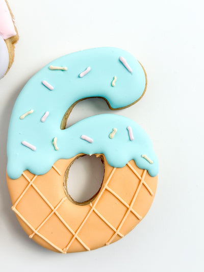 Custom Ice Cream Cookies | Personalized Birthday Sugar Cookie Set