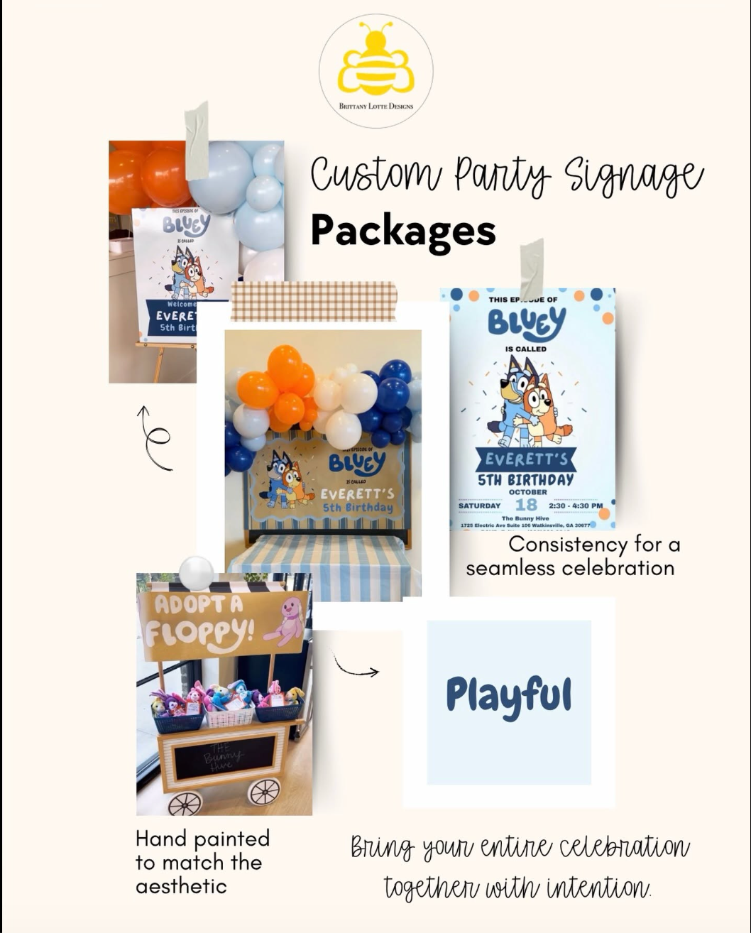 Custom Party Signage Packages