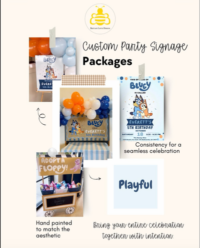 Custom Party Signage Packages