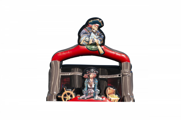 22' The Black Pearl Dual Lane Water Slide