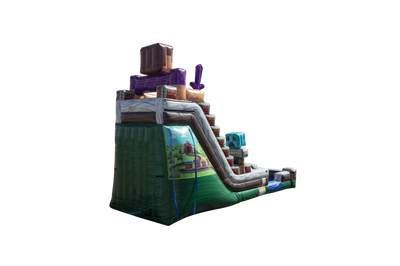 18' Minecraft Inflatable Water Slide Rental