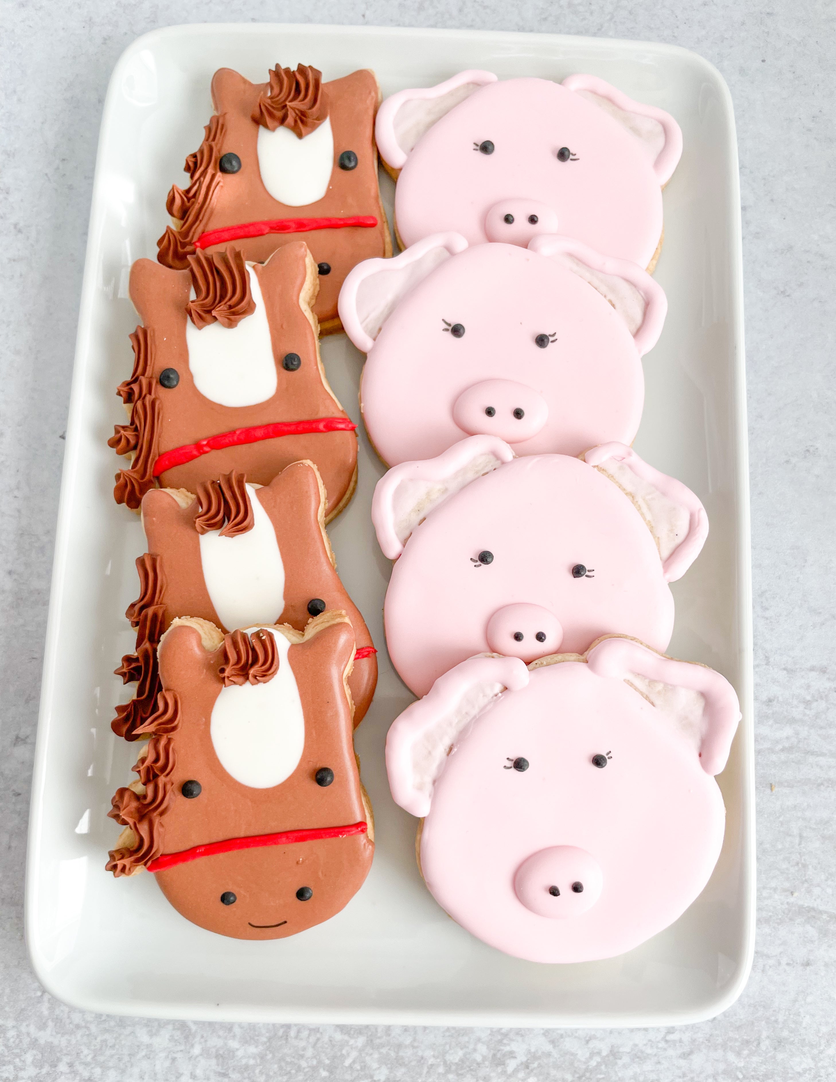 Farm Animal Personalized Birthday Cookies