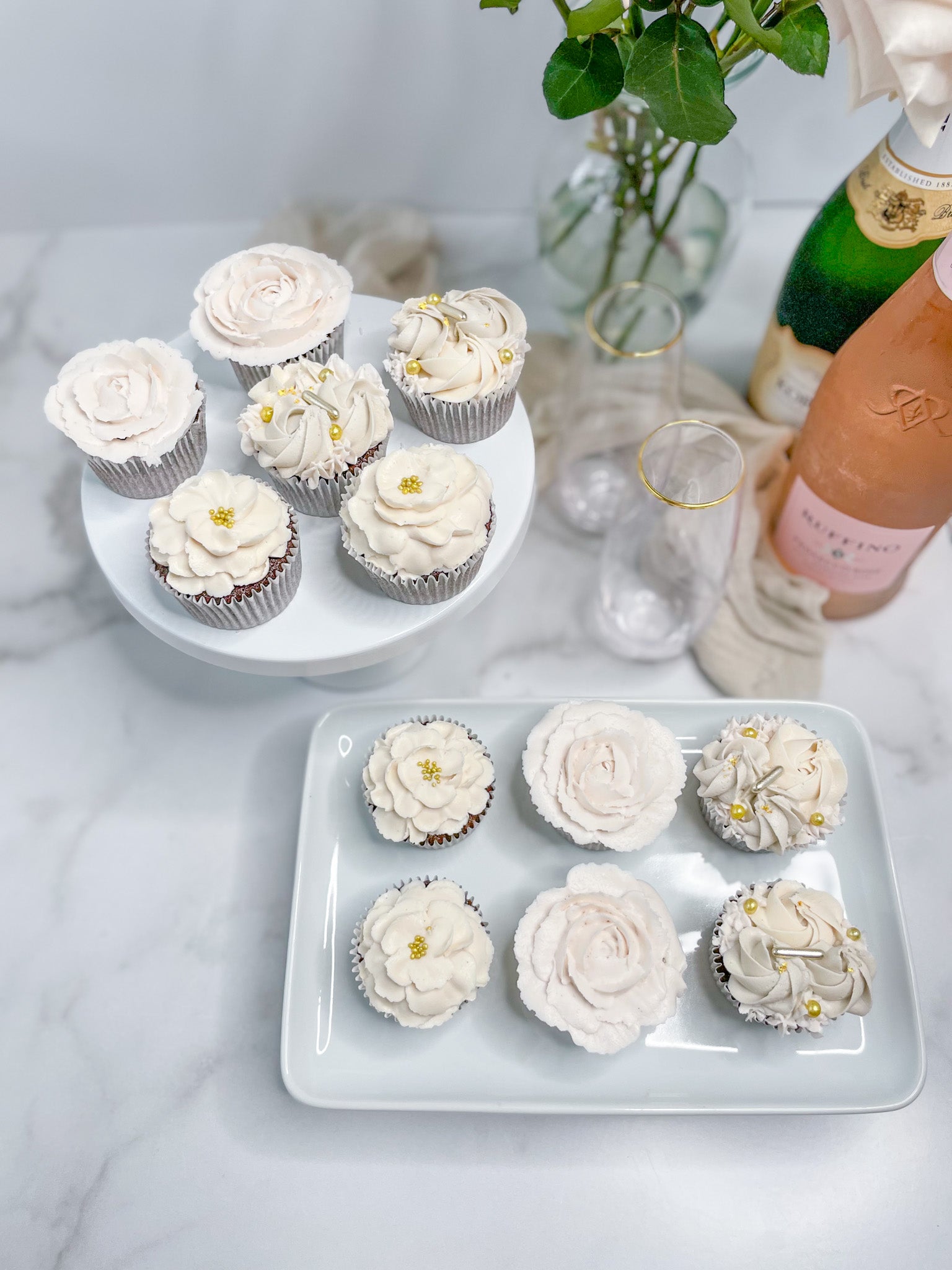 Floral Buttercream Cupcakes