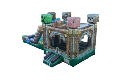Minecraft Dual Lane Bounce and Slide Combo