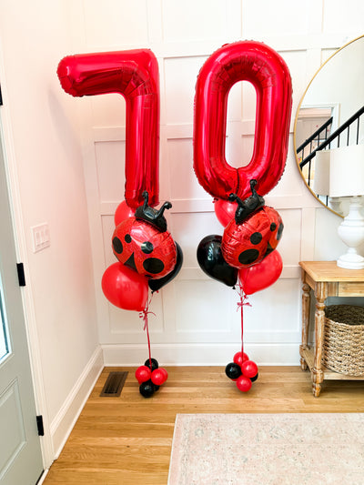 Foil Number Bouquets