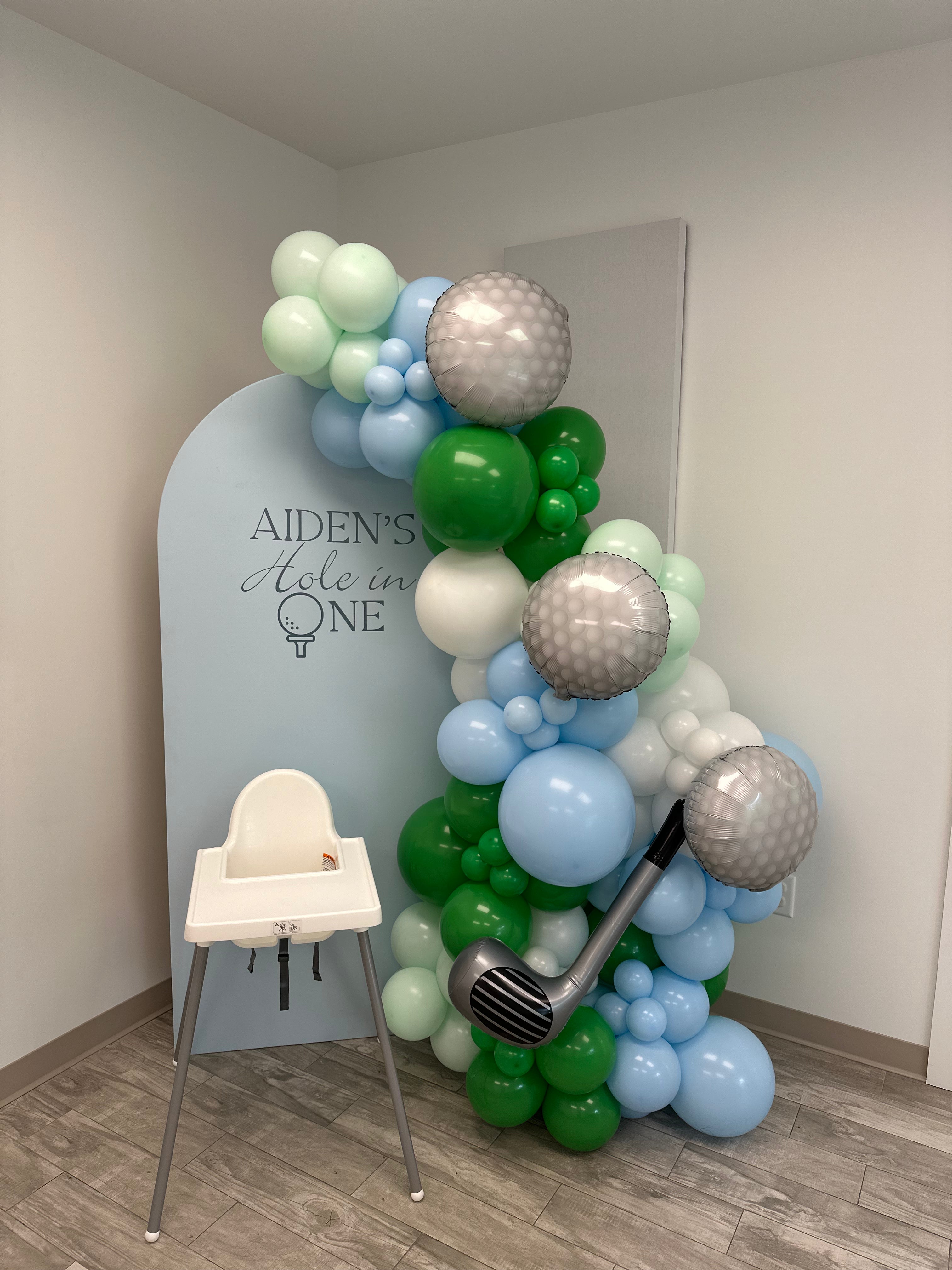 Golf Par-Tee / Hole in One Balloon Backdrop Bundle