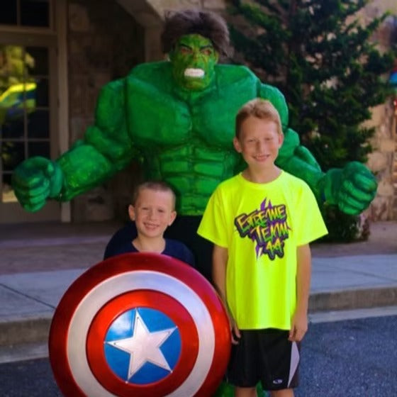 Green Hero Character Party