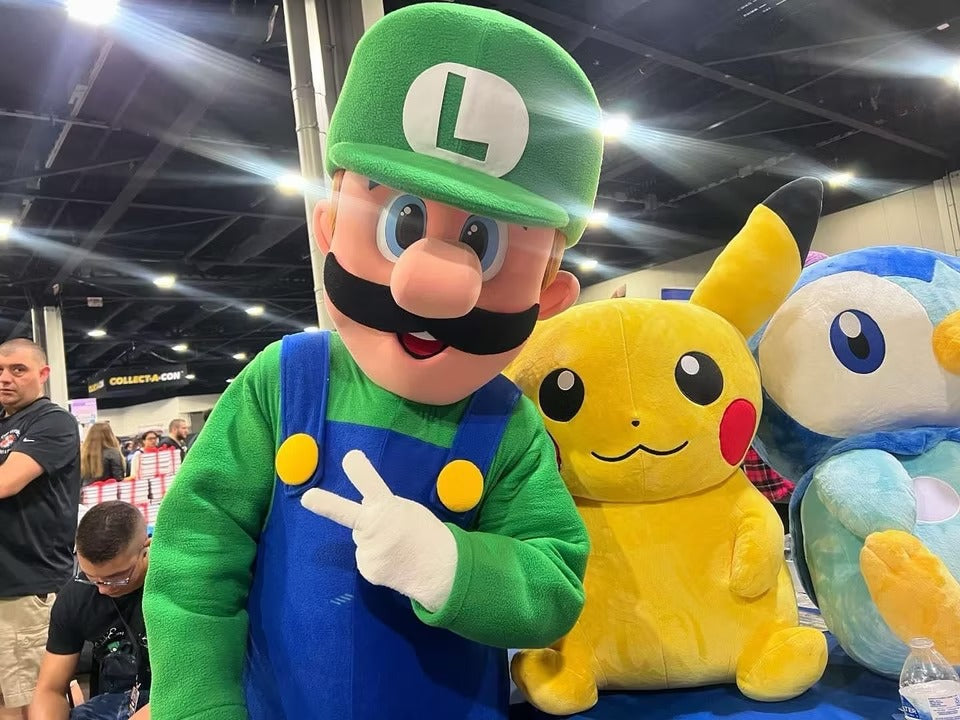 Green Plumber Hero Character Party