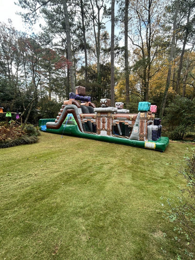 Minecraft Inflatable Obstacle Course Rental