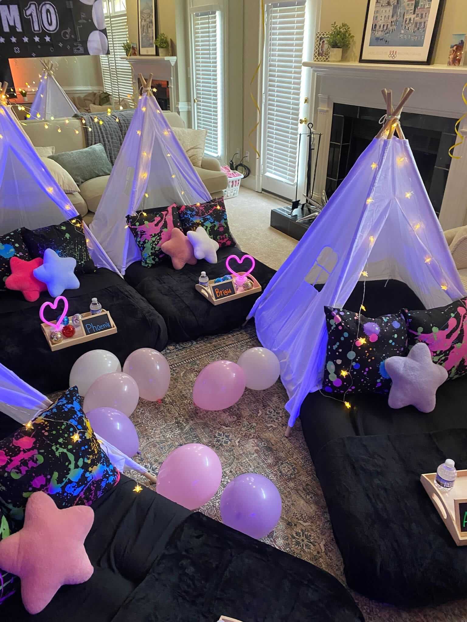 Themed Slumber Party Teepees by Cozy Corner Sleepovers