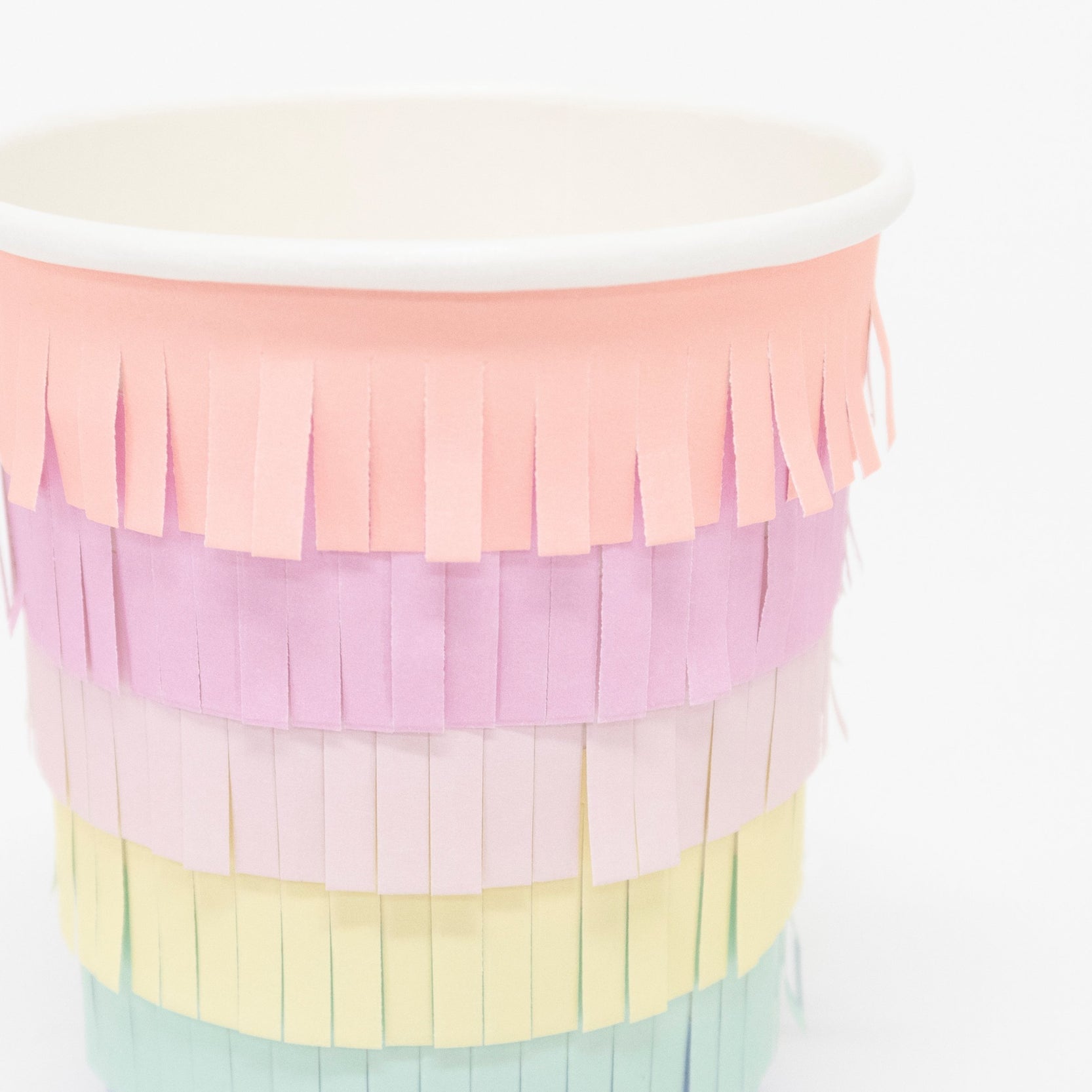 Rainbow Fringe Cups
