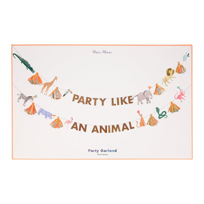 Safari Party Like an Animal Garland
