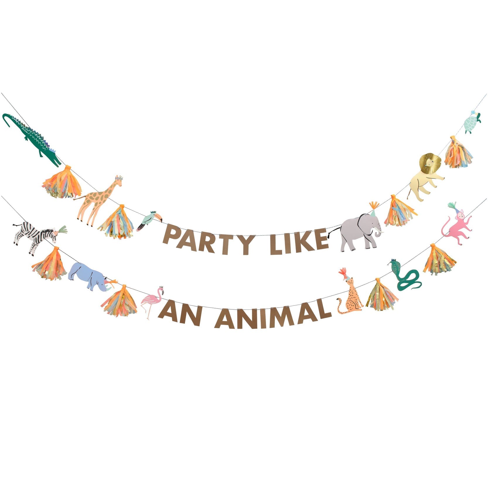 Safari Party Like an Animal Garland