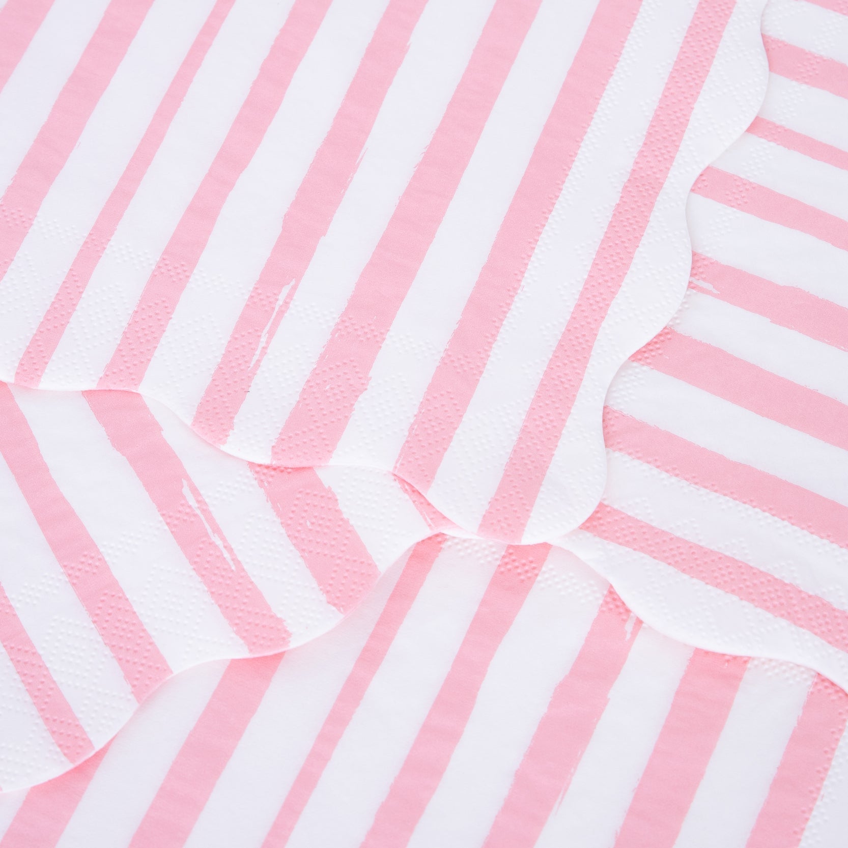 Pink Stripe Small Napkins