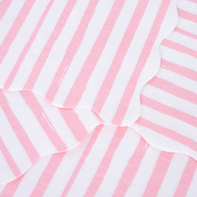 Pink Stripe Small Napkins