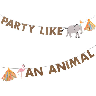 Safari Party Like an Animal Garland